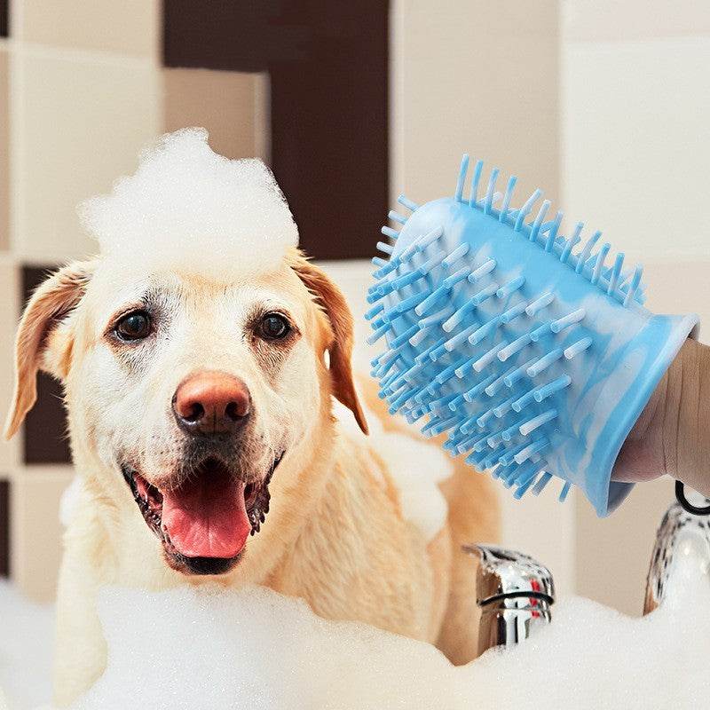 2 en 1 Nettoyeur de Pattes pour Chien Tasse Douce Brosse de Lavage Portable pour Pattes de Chien Seau de Nettoyage de Pattes pour Animaux de Compagnie Produits pour Animaux de Compagnie