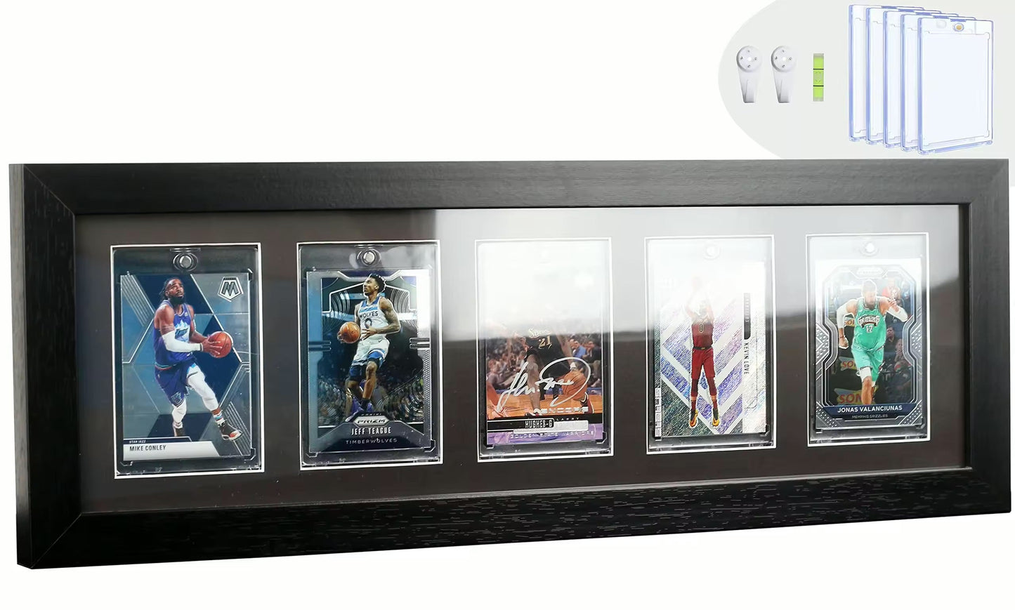 EVORETRO Wooden Display Frame for Cards, Magnetic holder