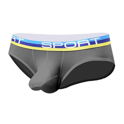 Silk Quick dry Breathable Ball sack Briefs with Pouch underwear men.