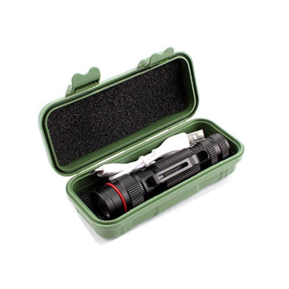 LED Military Flashlight USB Rechargeable Tactical Zoom Handheld Torch