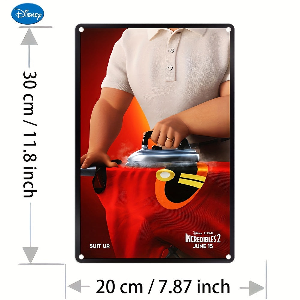 1pc, Authorized, Disney The Incredibles 2 Aluminum Sign Poster(8''x12''/20cm*30cm)Disney The Incredibles Metal Sign, Disney Superman Aluminum Poster, Disney Movie Aluminum Poster, Disney Movie Gifts, Wall Art Decor, Room Deco