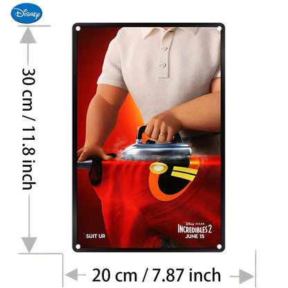 1pc, Authorized, Disney The Incredibles 2 Aluminum Sign Poster(8''x12''/20cm*30cm)Disney The Incredibles Metal Sign, Disney Superman Aluminum Poster, Disney Movie Aluminum Poster, Disney Movie Gifts, Wall Art Decor, Room Deco