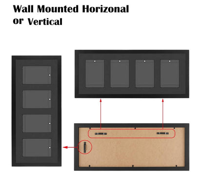 EVORETRO Wooden Display Frame for Cards, Magnetic holder
