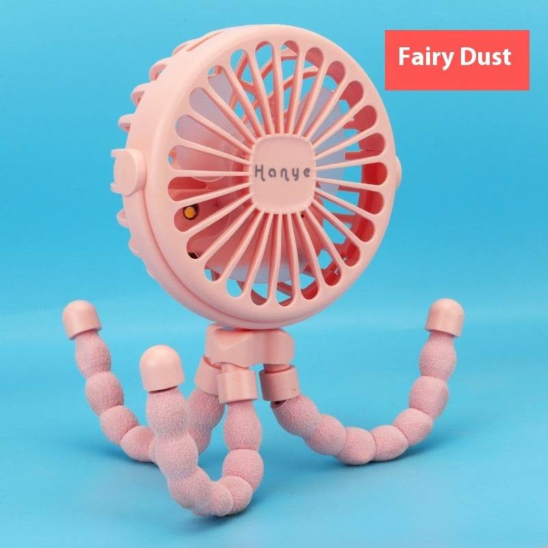 USB Powered summer heat Handheld fan with stand and Night light