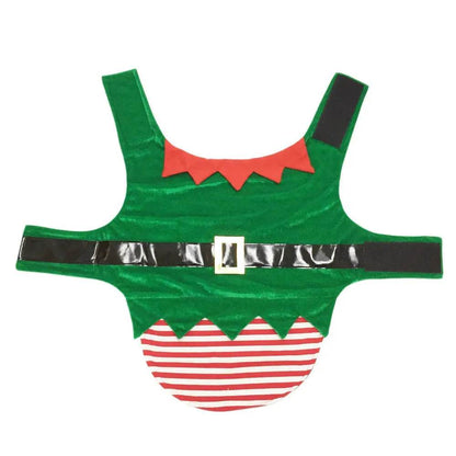 Costume de Noël pour chien, Elfe vert, Vêtements de Noël tendance
