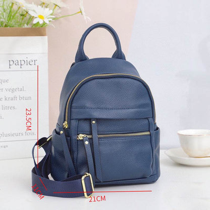 Fashion All-matching Leather Travel Bag Large-capacity Backpack