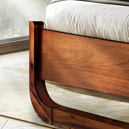 Rorns Sunset Platform Bed Frame With Headboard for Ultimate Bedroom Style