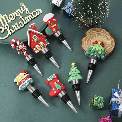 Christmas Holiday Wine Bottle stopper Gift Idea 2024