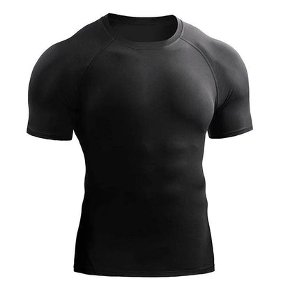 Quick Drying Men Short Sleeve Exercise Running Workout T-shirt Top