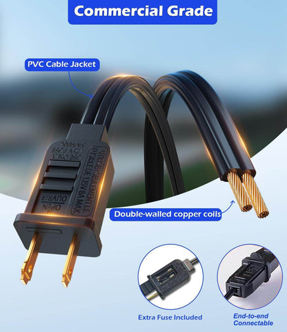High Voltage Direct Insertion S14 Light String Party Light