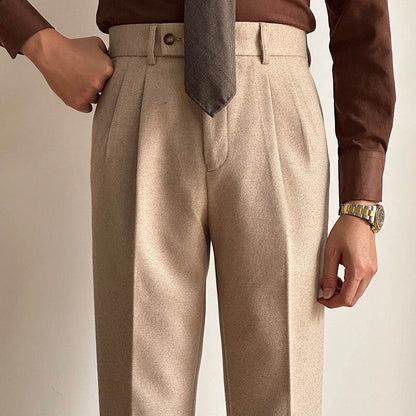 Straight Fitted All-matching formal business Office Work Suit Pants trouser  For Men
