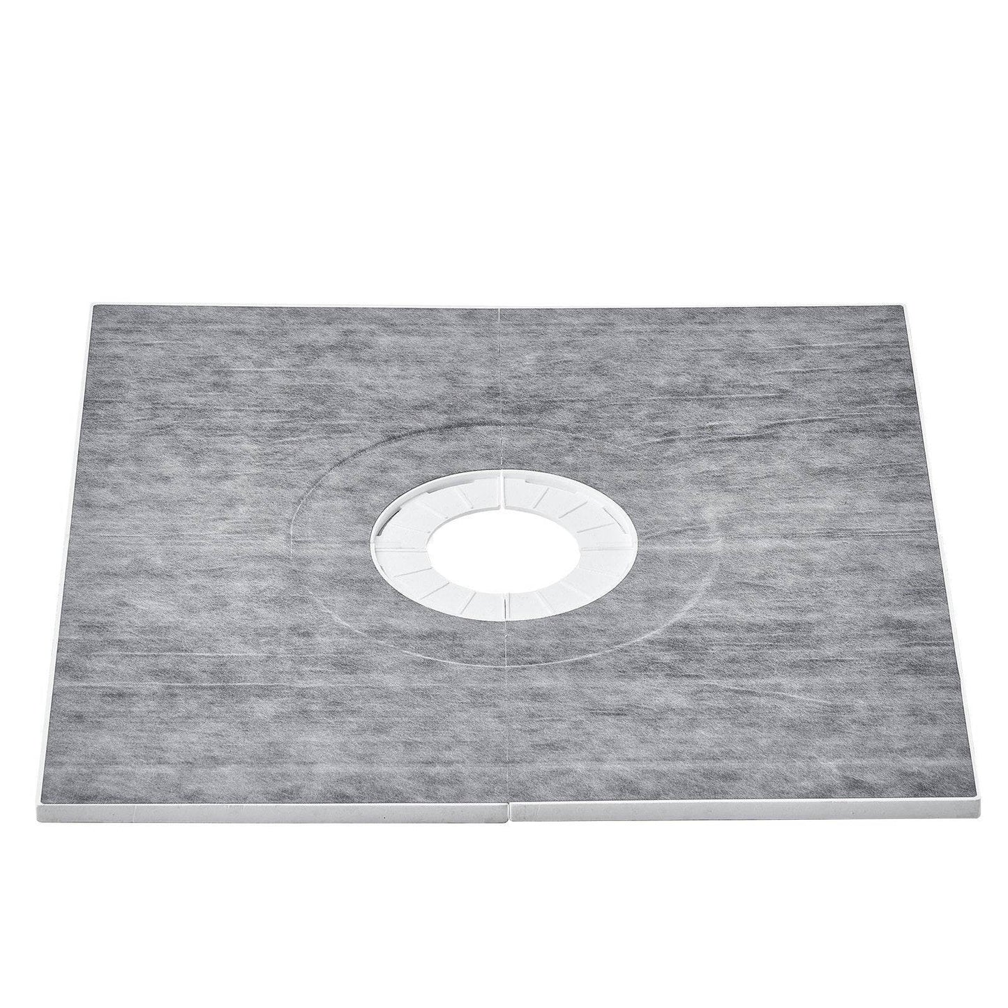 Shower Curb Kit, 36x36 Shower Pan Kit With 6.3 Central Drain, Lightweight EPS Shower Installation Kits With 2 Waterproof Cloths, Shower Pan Slope Sticks Fit For Bathroom