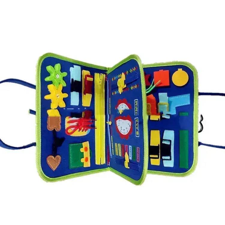 Nouvelle planche d'activités pour enfants Busy Board, jeu d'apprentissage de l'habillage et du boutonnage pour bébé, jouet d'apprentissage sensoriel préscolaire pour l'éducation précoce