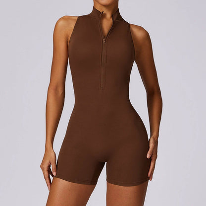 High Strength Street Fashion Club Sports Hollow Back Shaping Yoga Workout Jumpsuit