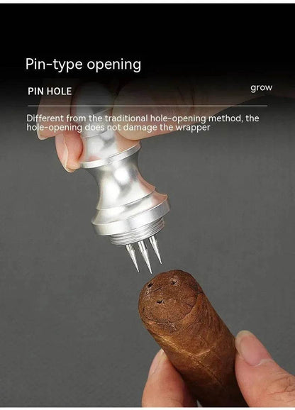 Multifunctional Cigar Pin Holder and Hole Punch