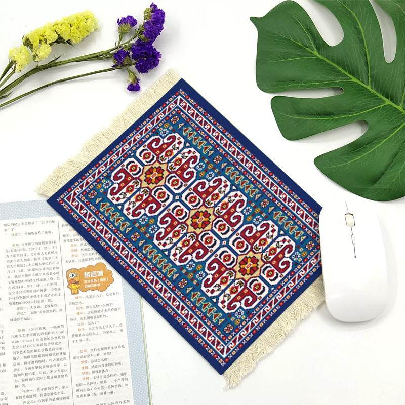 Office mouse pad, Suede fringe mouse pad Hot rubber  Bohemian style