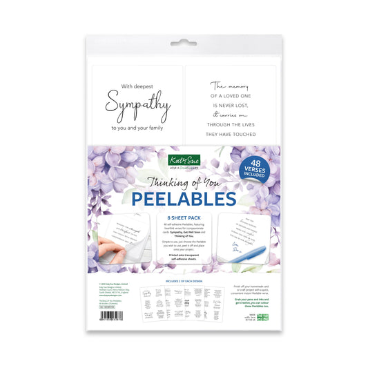 Thinking of You Peelables, 48 stickers