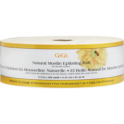GiGi Muslin Roll 100yd (2.5" x 100 yd")
