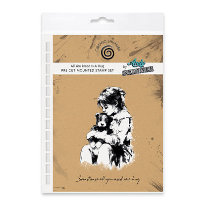 All You Need Is A Hug Pre Cut Rubber Stamp Set by Andy Skinner