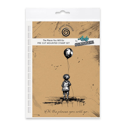 The Places You Will Go Pre Cut Rubber Stamp Set by Andy Skinner