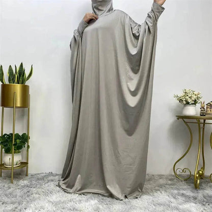 Batwing Sleeve Plain Abaya for ArabArab Women Eid Jalabiya for Women Islamic Wear for Women
