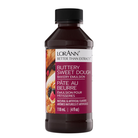 Buttery Sweet Dough Bakery Emulsion - 4 oz. - 16 oz. - 1 Gallon - 5 Gallons - Bakery Emulsions Canada - Ships Free Within Canada on Orders Above CAD $199