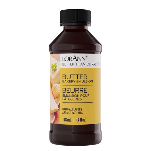 Natural Butter Bakery Emulsion - 4 oz. - 16 oz. - 1 Gallon - 5 Gallons - Bakery Emulsions Canada - Ships Free Within Canada on Orders Above CAD $199