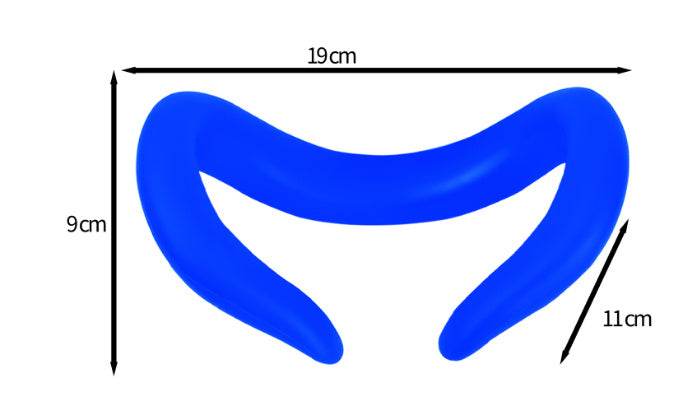 Silicone VR Face Mask For Meta Quest 3 VR Headset Lightproof VR Facial Interface Sweatproof Cushion Replacement Cover Pad