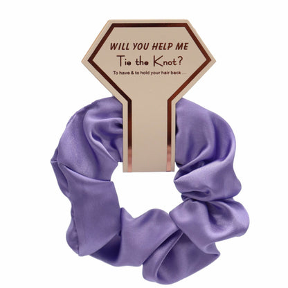 Luxury Silk Satin Hair Scrunchies Hair Ties women