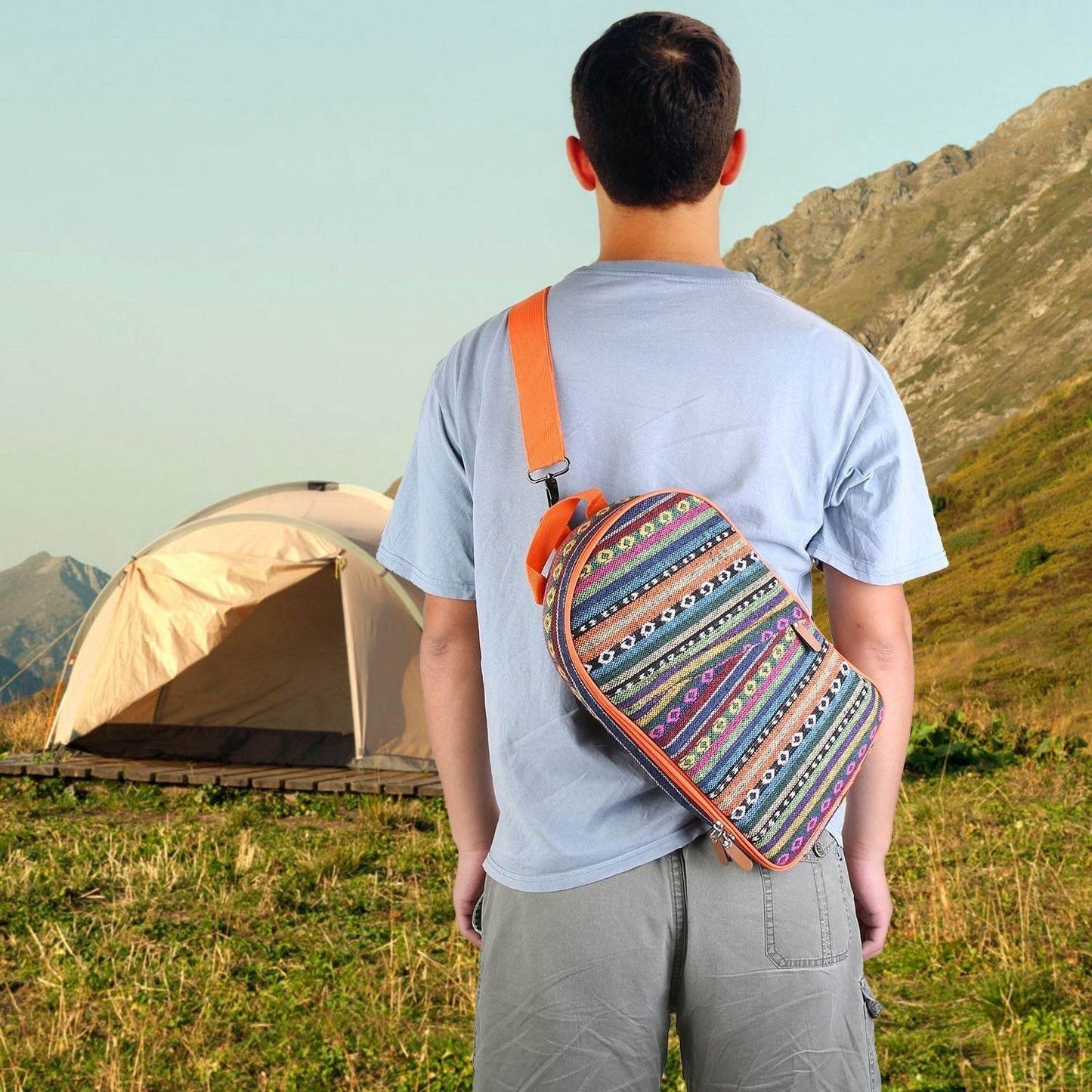 Kit d'ustensiles de cuisine de camping 19 pièces, batterie de cuisine portable de pique-nique, équipement de cuisine d'extérieur, appareils de barbecue de feu de camp avec sac de rangement
