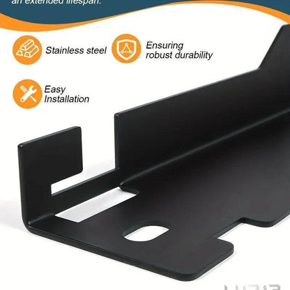 Heavy-duty Four-wheel Alignment Tool Pair, Upgraded Wheel Alignment Plate With Hanging Hole, Black And Silver
