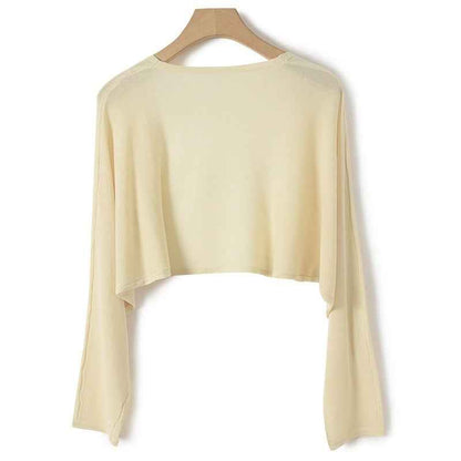 Women's Lightweight Sun Protection Shirt – Sheer Ice Silk Long-Sleeve Cover-Up Coat