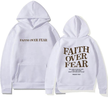 Nouveau sweat à capuche unisexe Faith Fear imprimé