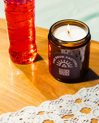 Bougie Habibi - Safran, tabac & lait d’amande