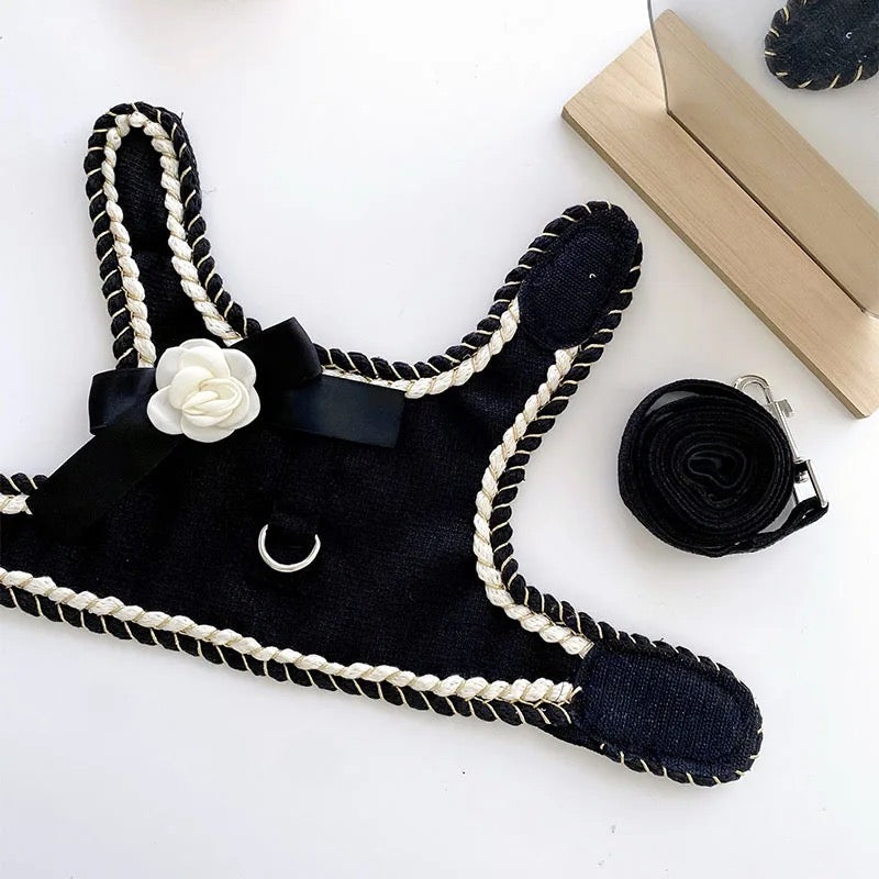 Coco Chewnel Harness Set | Dog Harness Leash and Hat Set