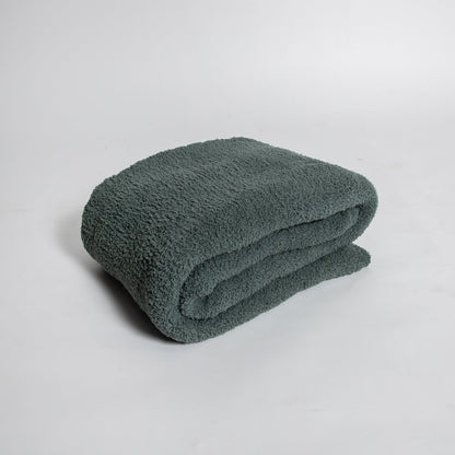 Dark Forest Solid Double Layered Print Extended Throw