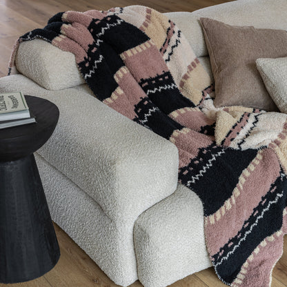 Desert Sunset Geometric Print Extended Throw