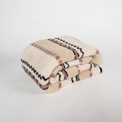 Desert Sunset Geometric Print Extended Throw