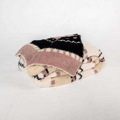 Desert Sunset Geometric Print Extended Throw