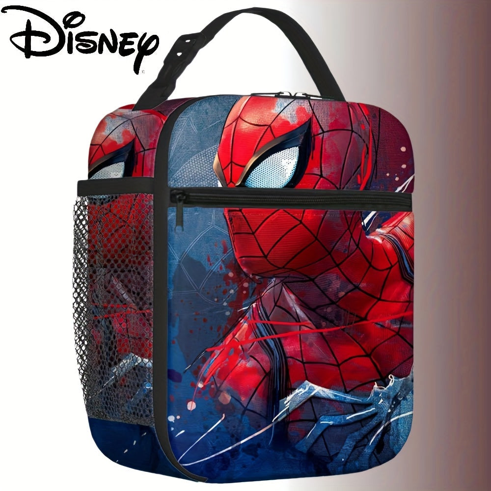 Disney Marvel Spider-Man Insulated Lunch Bag - Portable & Durable Nylon, Perfect For Work, School, Outdoor Camping | Keeps Food Fresh Or Cold