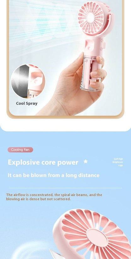Usb Rechargeable Halter Portable F4 Handheld Spray Hydrating Fan