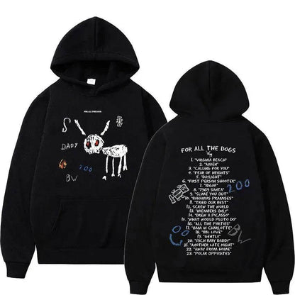 Rapper Drake For All The Dogs Letter Unisex Hoodie Sweatshirt