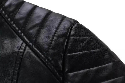 Ladies Fall and Winter Slim fit Leather Jacket  Biker Jacket Women