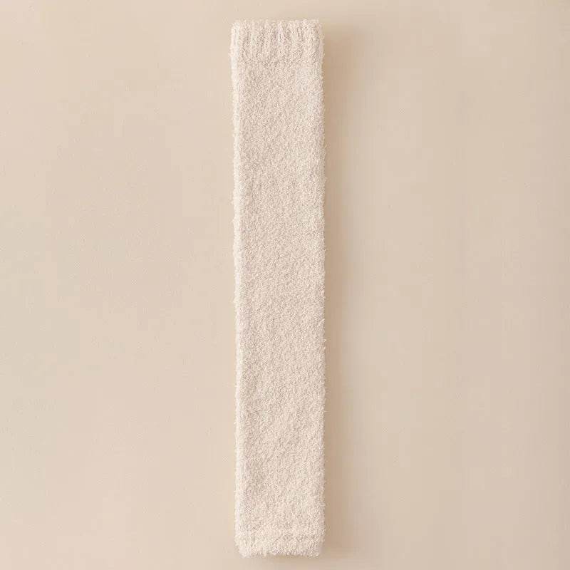 Winter Warm Plush Socks Women Dual-purpose Protection Heel And Knee Sock For Olds
