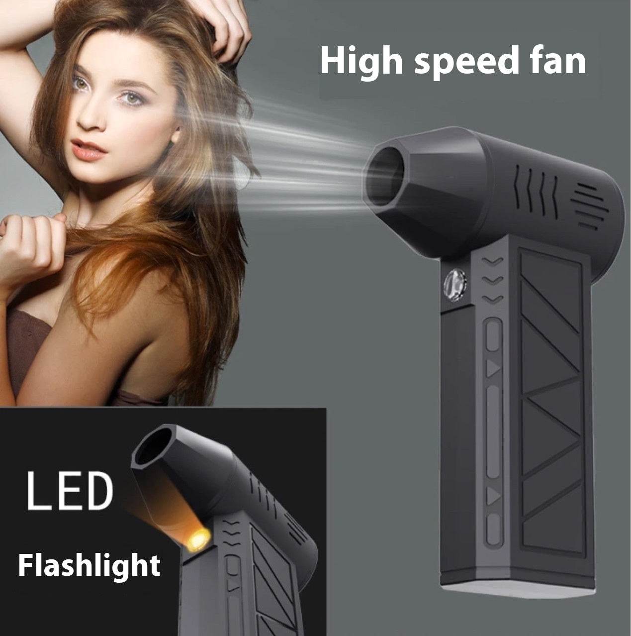 High-speed Mini Handheld Hair Dryer Dust Blow Dryer