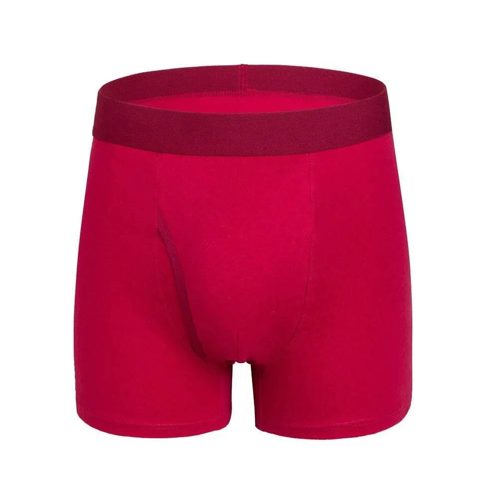 Large Size Men's Cotton Boxer Briefs with pouch Underwear