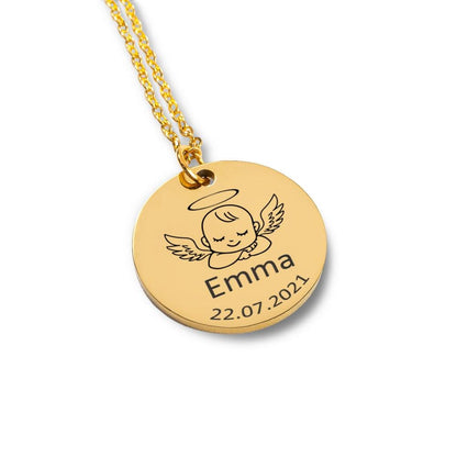 My Baby Angel Custome Engraving Necklace