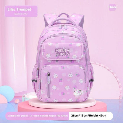 6-12-year-old Primary School Children Girls Backpack Large Capacity Schoolbag