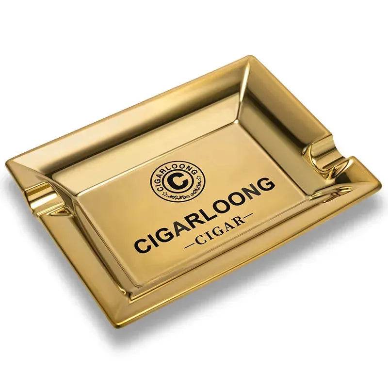 Luxury Ceramics Double slots Cigar Ashtray