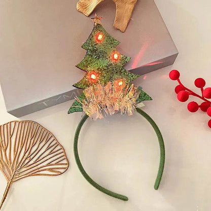 Christmas With Light Headband Snowflake Women's
